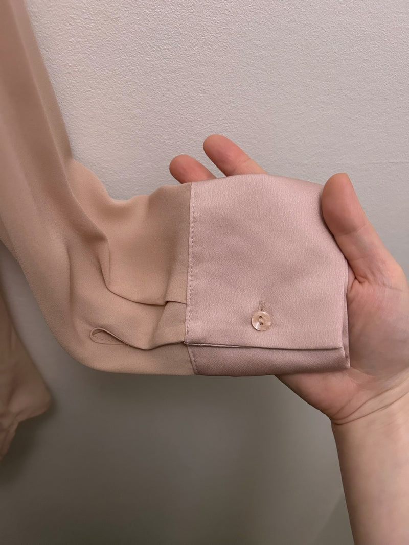 Brunello Cucinelli Beige/Pink Silk Shirts