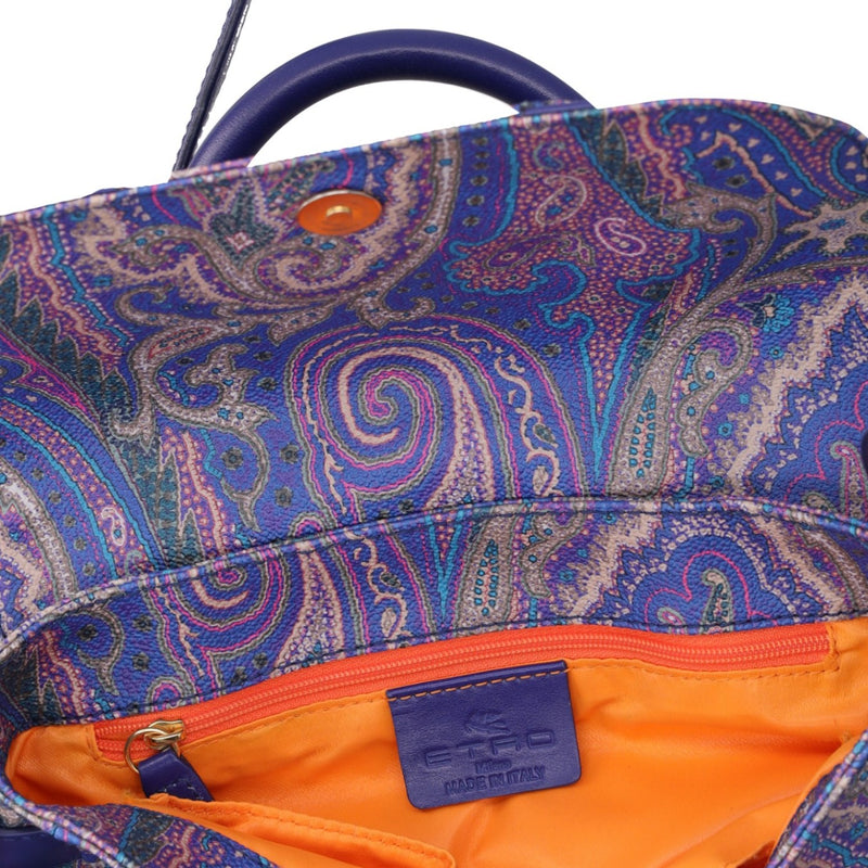 Etro Milano Paisley Top Handle Satchel Bag