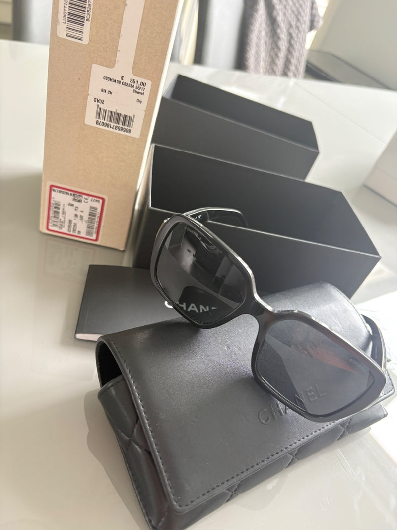 Chanel 5408 Sunglasses with Case & Receipt