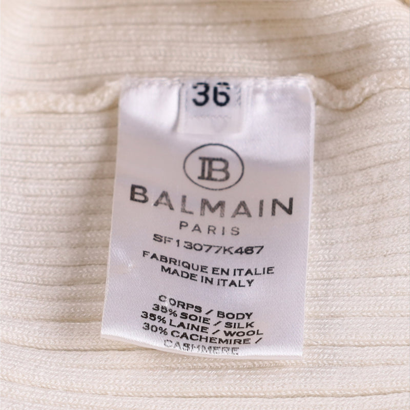 Balmain Button-Detail Long-sleeve Jumper