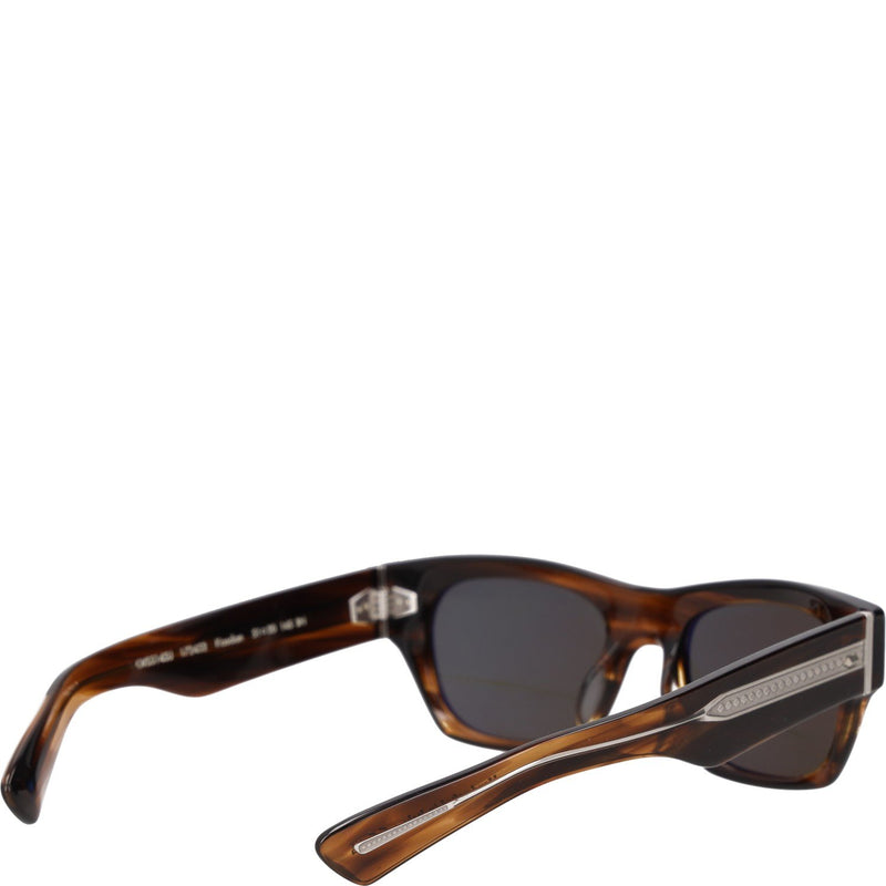Oliver Peoples Tortoiseshell-Effect Rectangle-frame Sunglasses