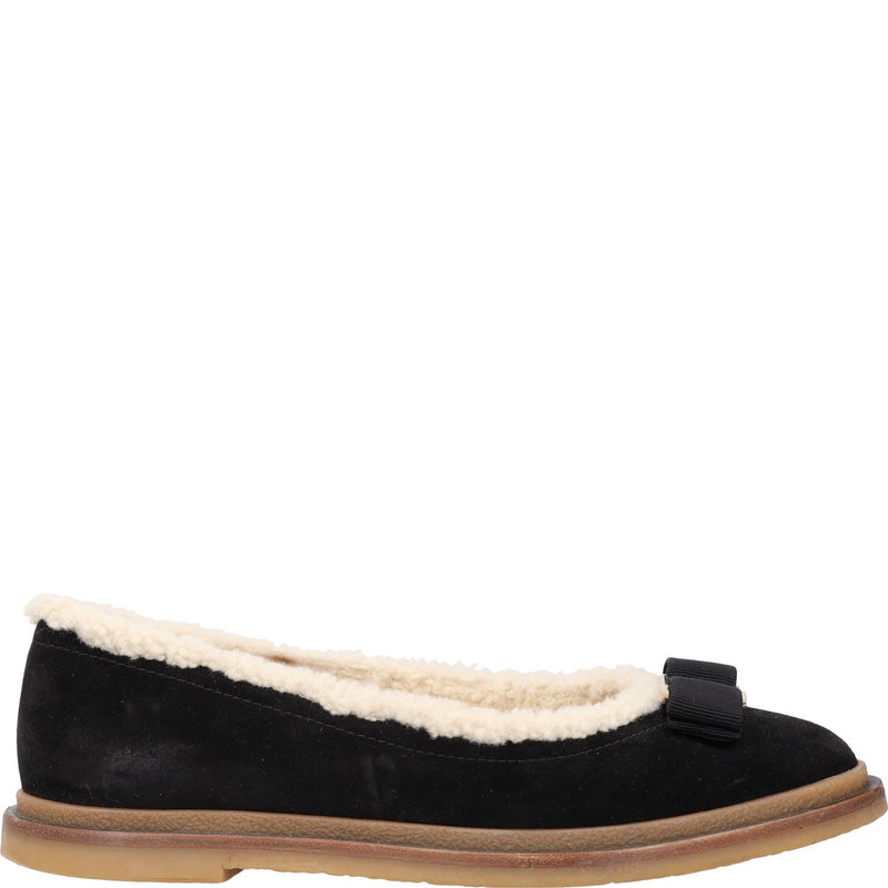 Ferragamo Varina Winter Black Ballet Flats