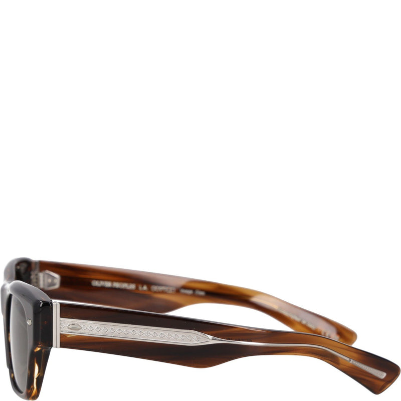 Oliver Peoples Tortoiseshell-Effect Rectangle-frame Sunglasses