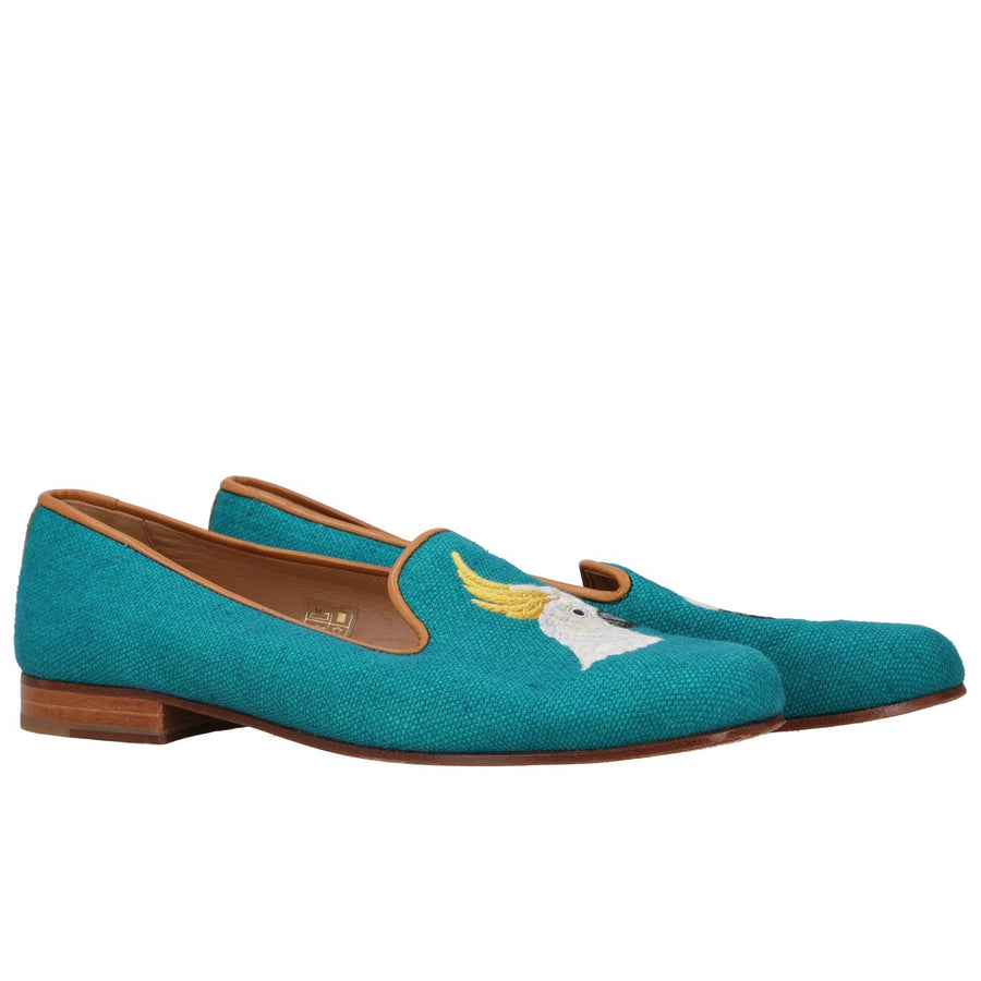 Stubbs Wootton Cockatoo Embroidery Loafers
