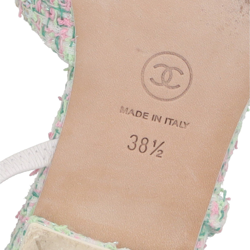 Chanel Cap-Toe Slingback Flats