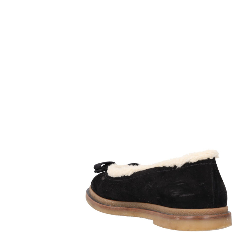 Ferragamo Varina Winter Black Ballet Flats