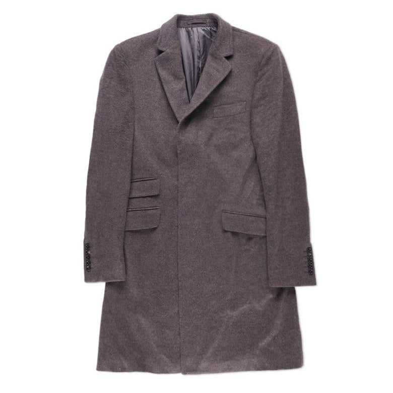 Gucci Herringbone Wool Long Coat