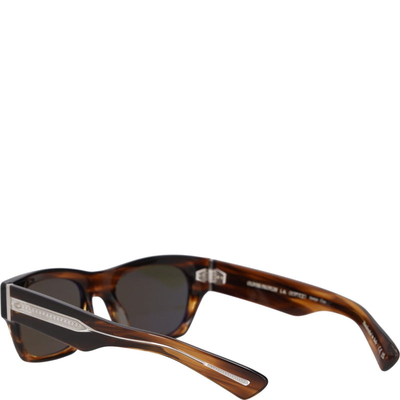 Oliver Peoples Tortoiseshell-Effect Rectangle-frame Sunglasses