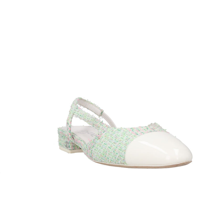 Chanel Cap-Toe Slingback Flats