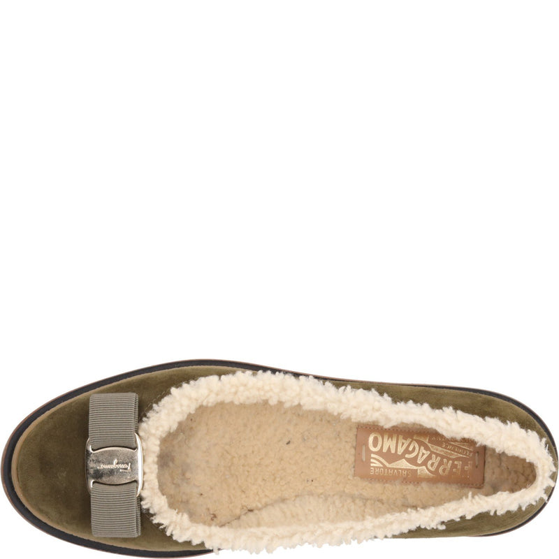 Ferragamo Varina Winter Ballet Flats