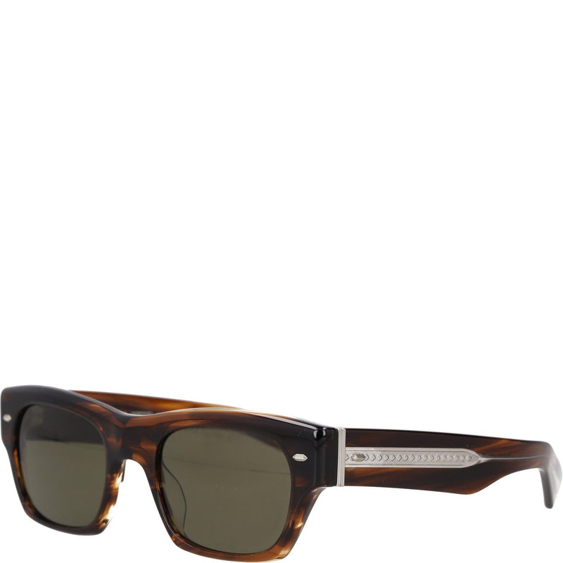 Oliver Peoples Tortoiseshell-Effect Rectangle-frame Sunglasses