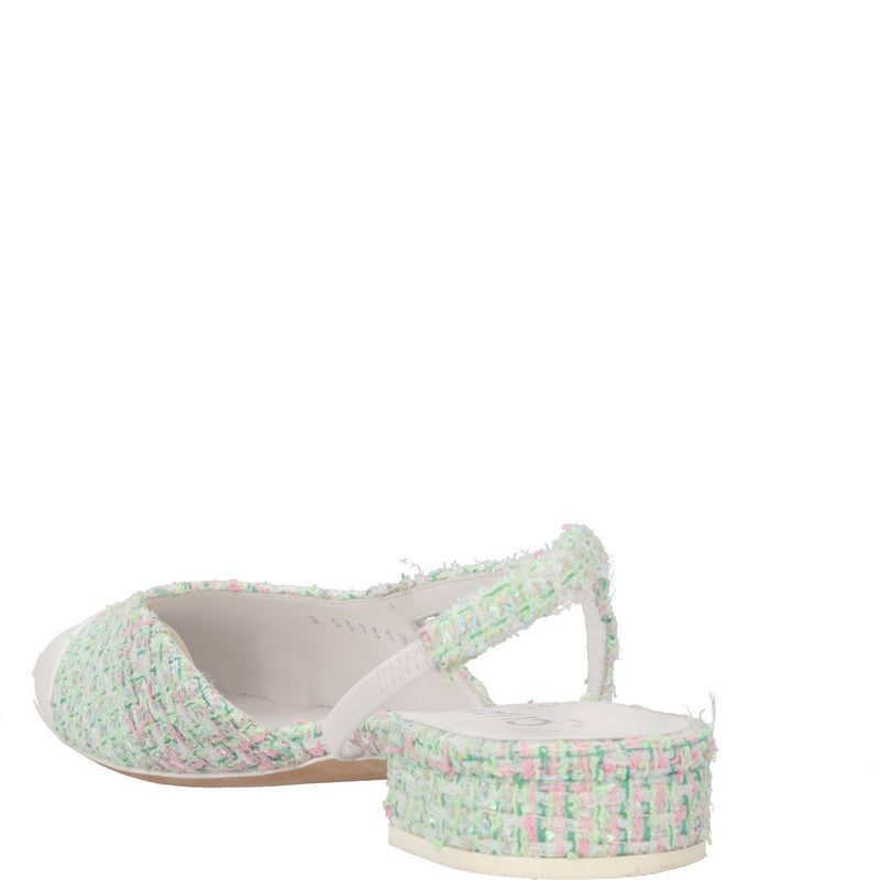Chanel Cap-Toe Slingback Flats