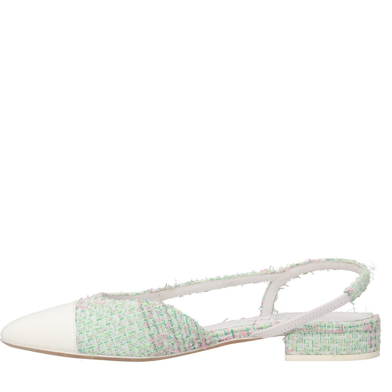Chanel Cap-Toe Slingback Flats