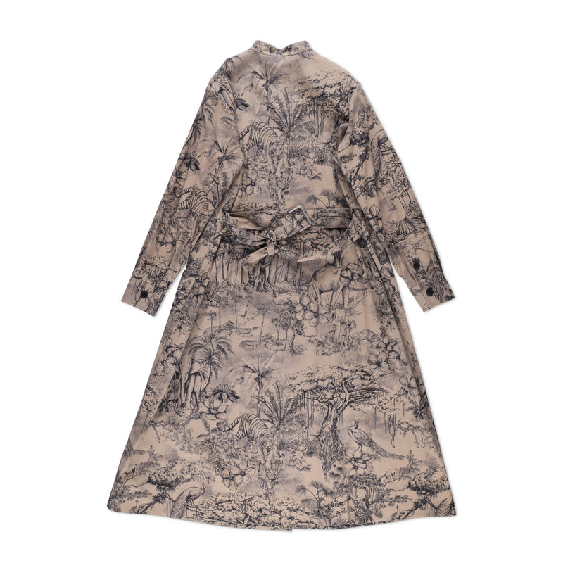 Christian Dior Toile de Jouy Belted Dress