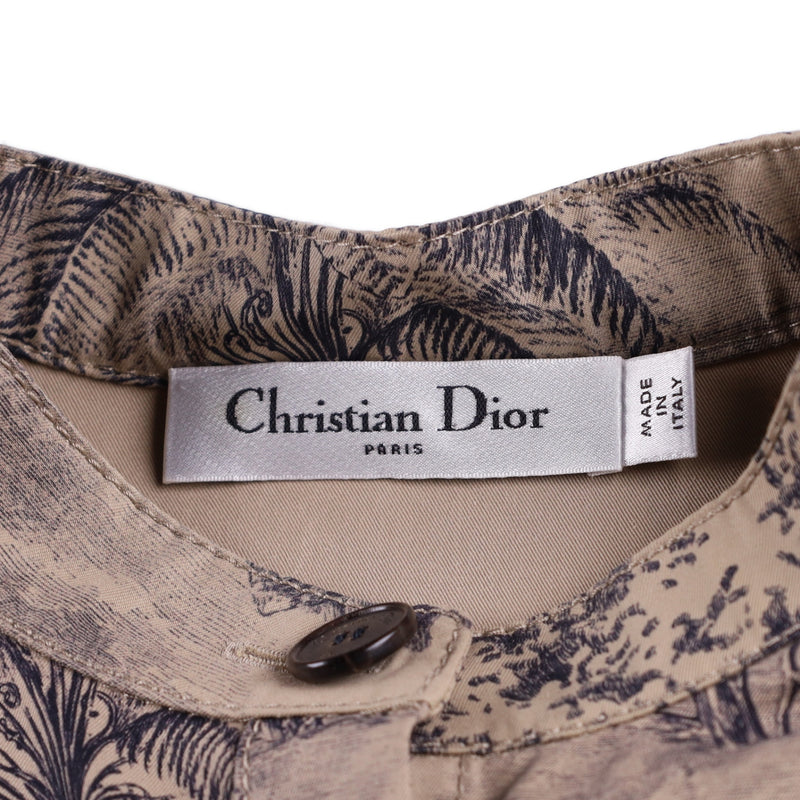 Christian Dior Toile de Jouy Belted Dress