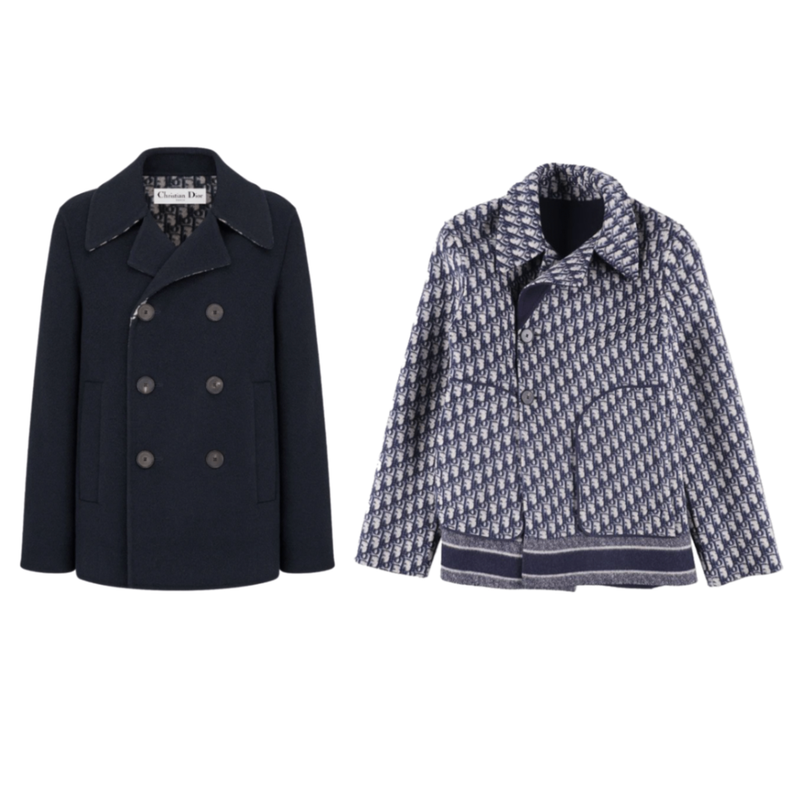 Christian Dior Double-Sided Wool Peacoat