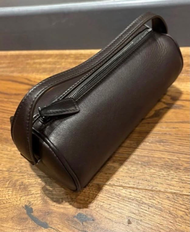The Row 90’s Dark Brown Leather Top Handle Bags