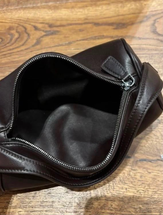 The Row 90’s Dark Brown Leather Top Handle Bags