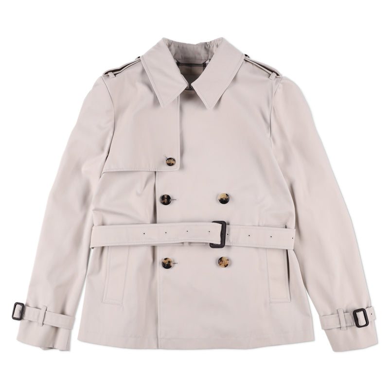 Burberry Gabardine Short Trench Coat