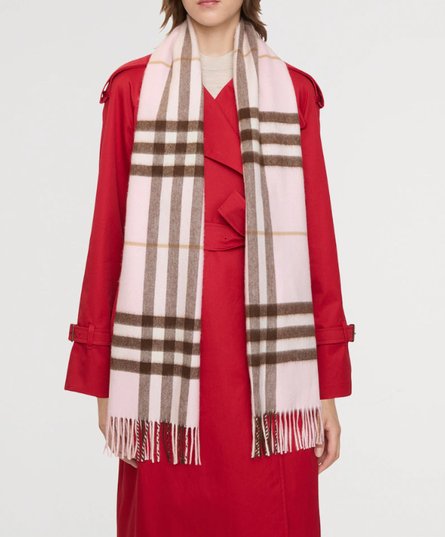 Burberry Cashmere Check Scarf