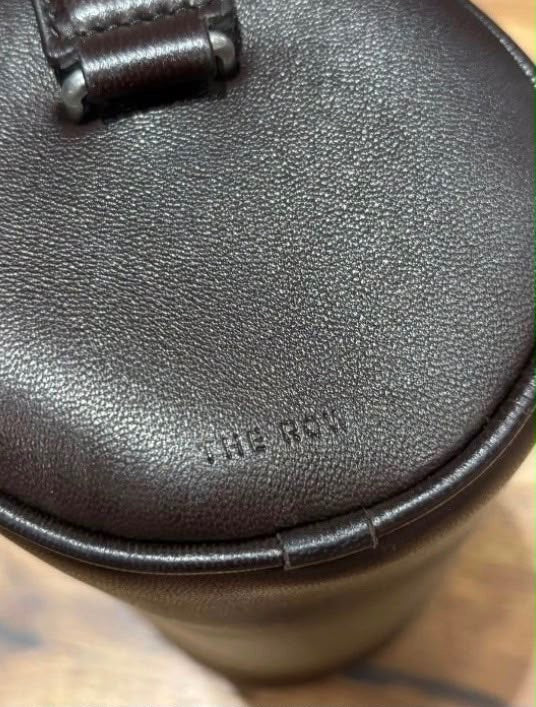 The Row 90’s Dark Brown Leather Top Handle Bags