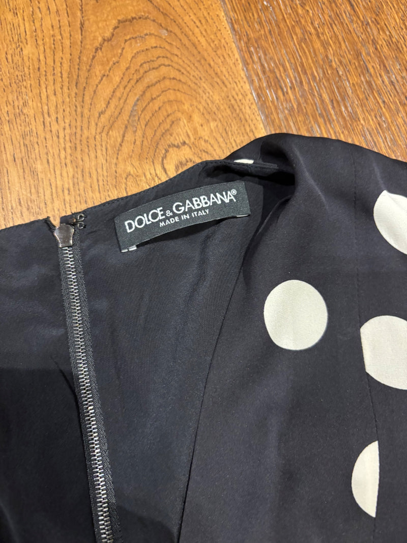 Dolce & Gabbana Black and white Silk Day dress