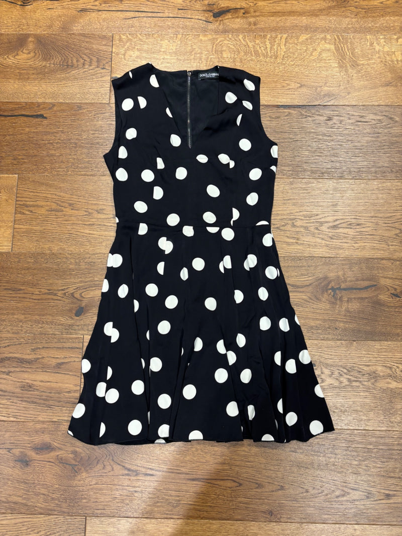 Dolce & Gabbana Black and white Silk Day dress