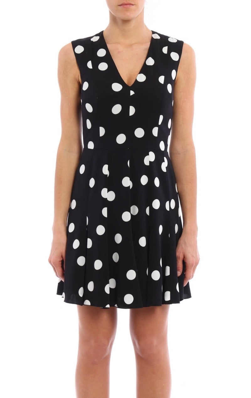 Dolce & Gabbana Black and white Silk Day dress