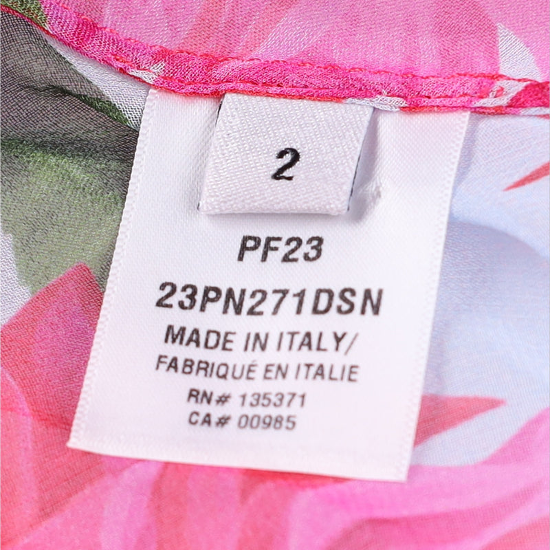 Oscar della Renta  Dahlia Silk Chiffon Midi Dress