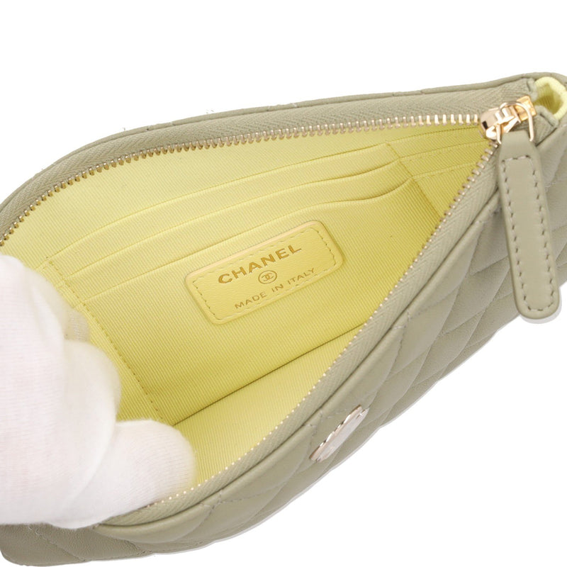 Chanel Lambskin Quilted Zipped Pouch 20 x 12 cms