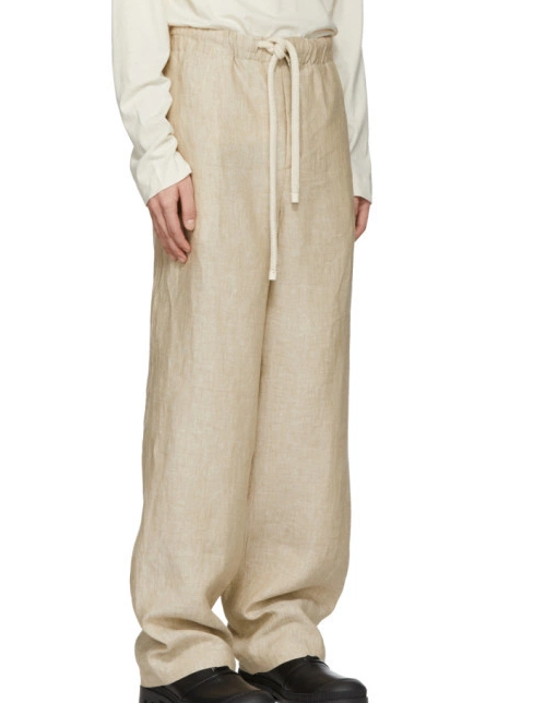 LOEWE Beige Linen Men's Pants