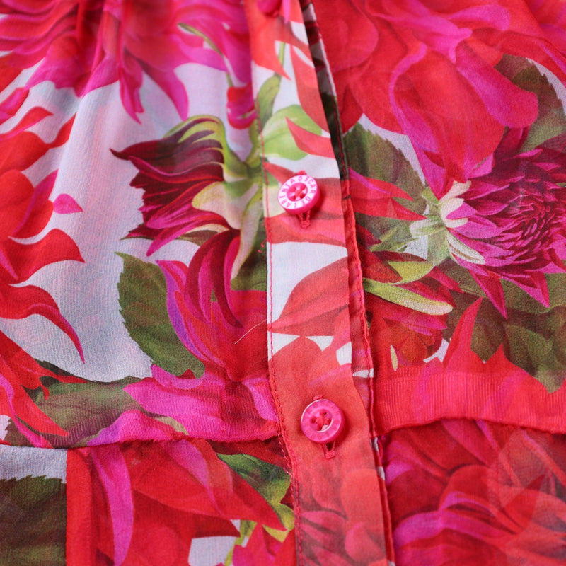 Oscar della Renta  Dahlia Silk Chiffon Midi Dress