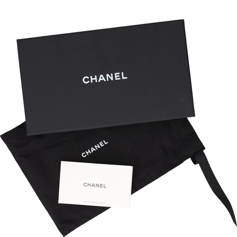Chanel Lambskin Quilted Zipped Pouch 20 x 12 cms