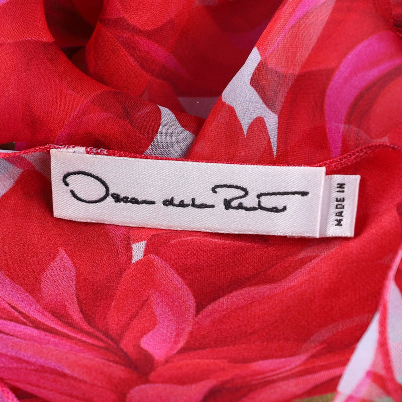 Oscar della Renta  Dahlia Silk Chiffon Midi Dress