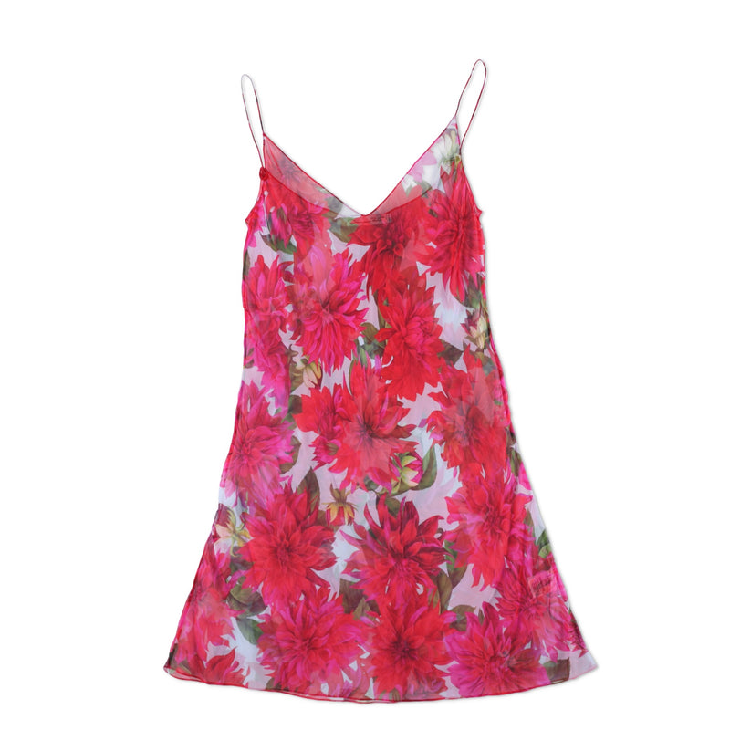 Oscar della Renta  Dahlia Silk Chiffon Midi Dress