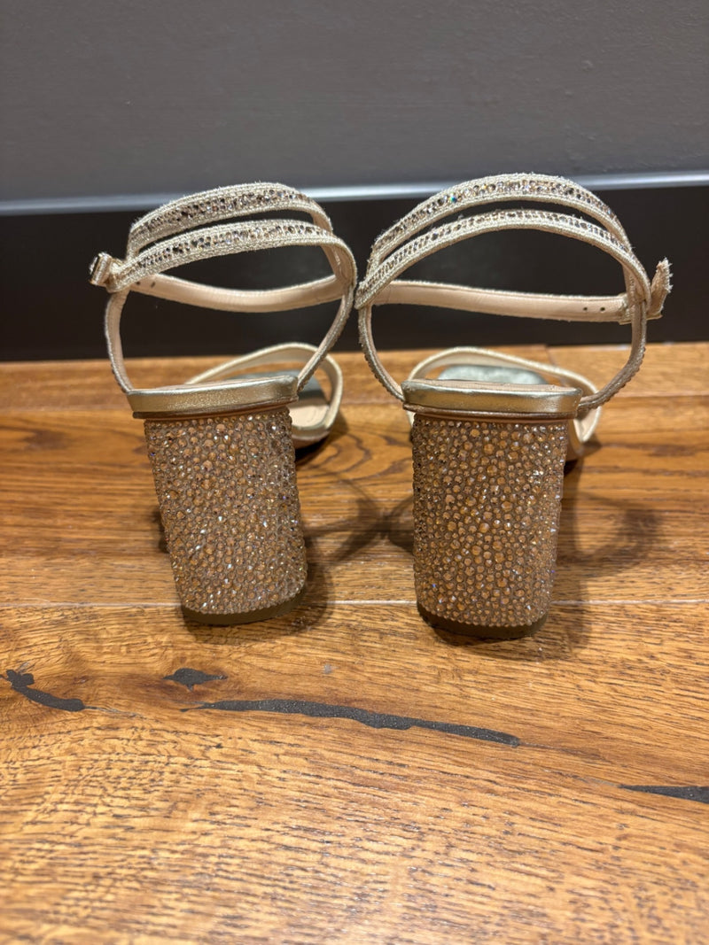 Dior Gold Leather with rhinestones Sandals