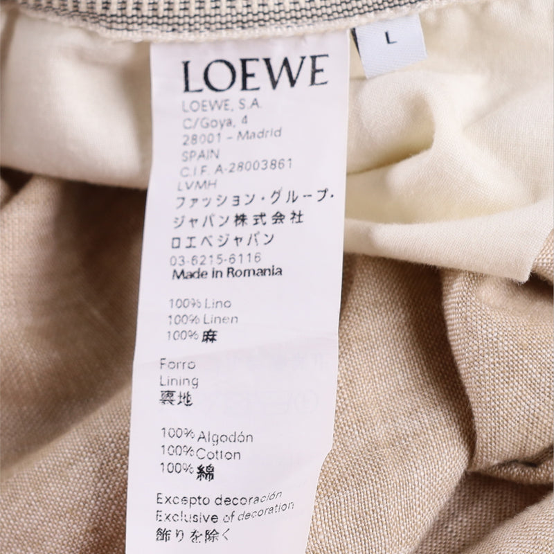 LOEWE Beige Linen Men's Pants