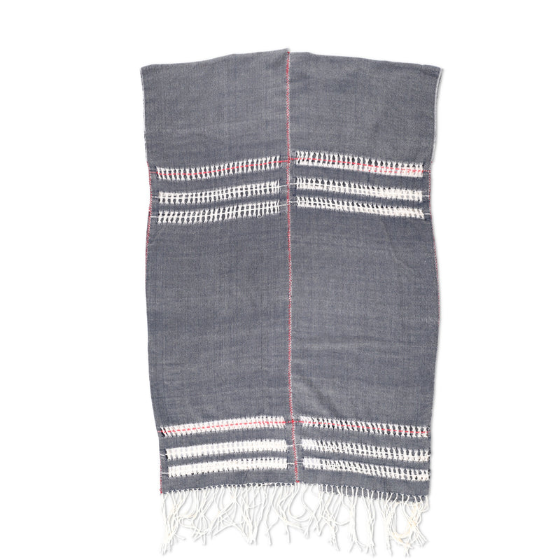 Escvdo GreyCotton Peruvian  Poncho