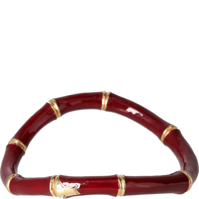 Gucci Bamboo Style Gold-Tone Enamel Choker