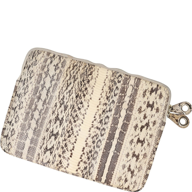 Jimmy Choo Ryan Elaphe Snakeskin Laptop Case 
