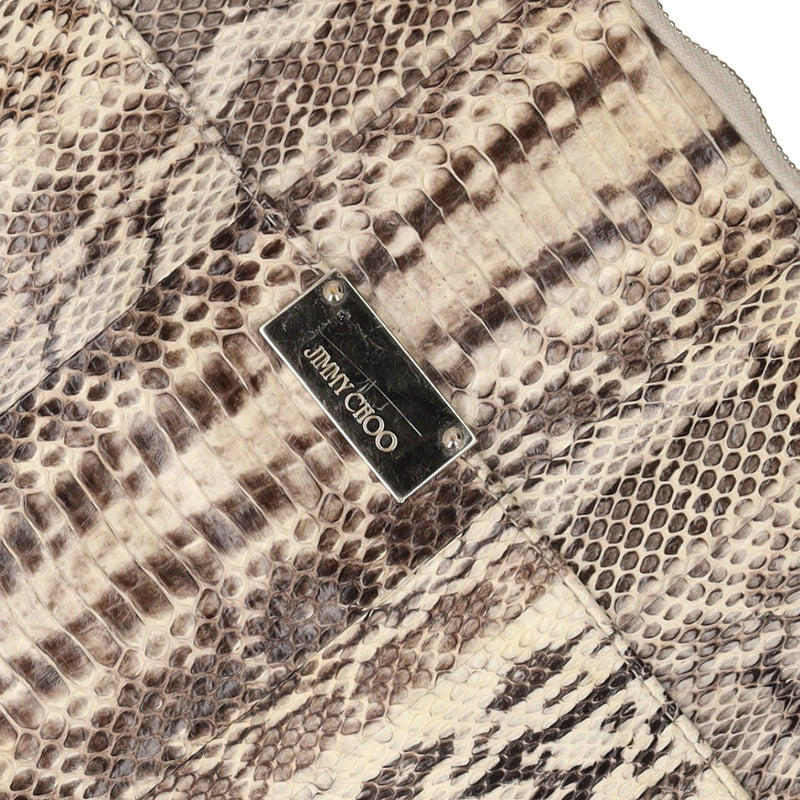 Jimmy Choo Ryan Elaphe Snakeskin Laptop Case 