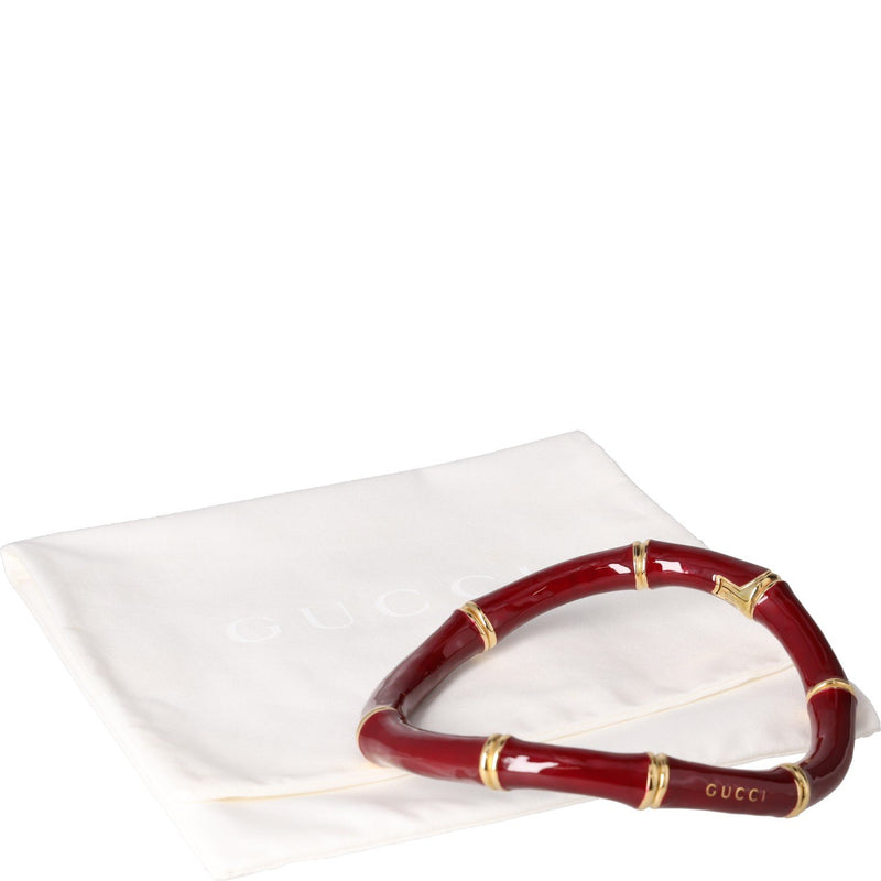 Gucci Bamboo Style Gold-Tone Enamel Choker