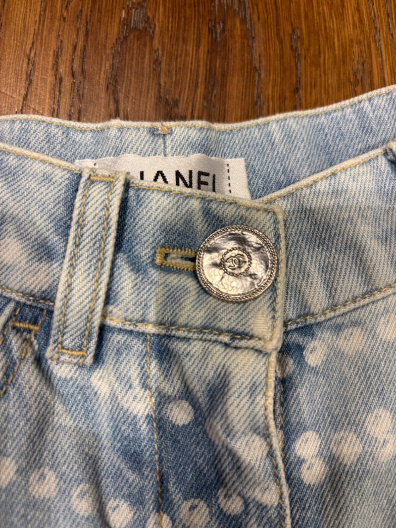 Chanel Light blue Denim Jeans FR 34