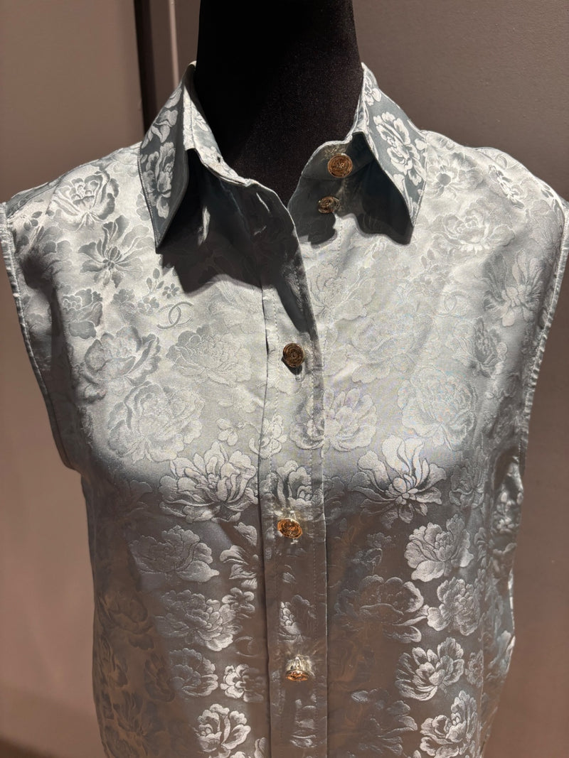 Chanel Silk Sleeveless Shirt