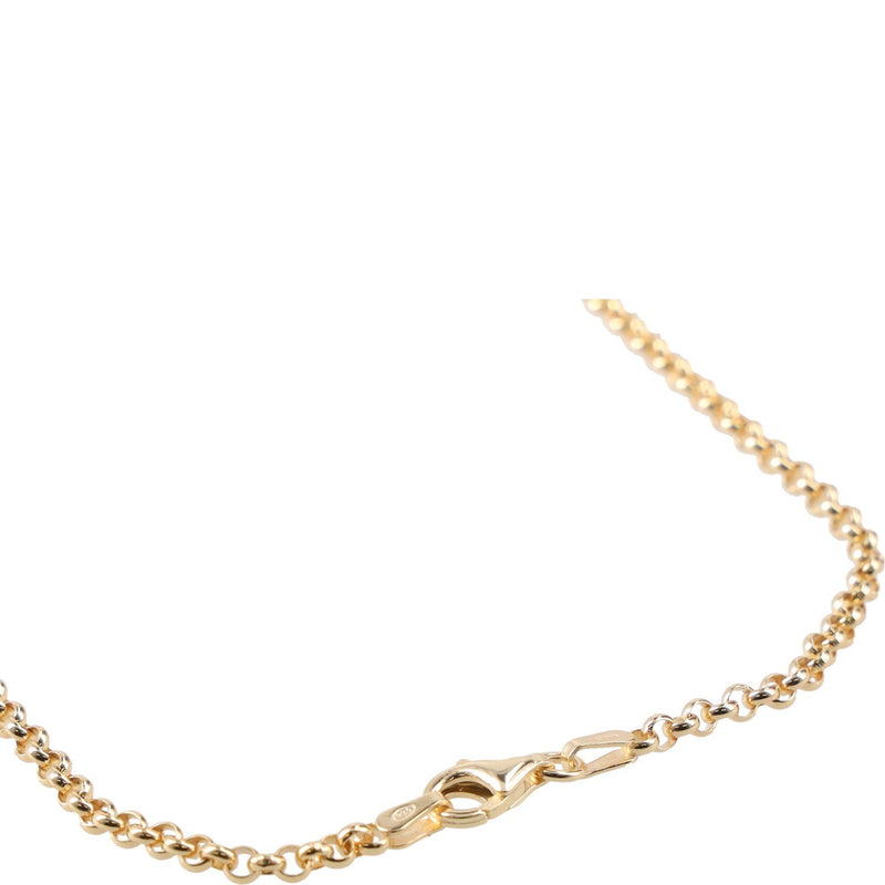Tilly Sveaas Small Double Gold Plated Heart on Belcher Necklace