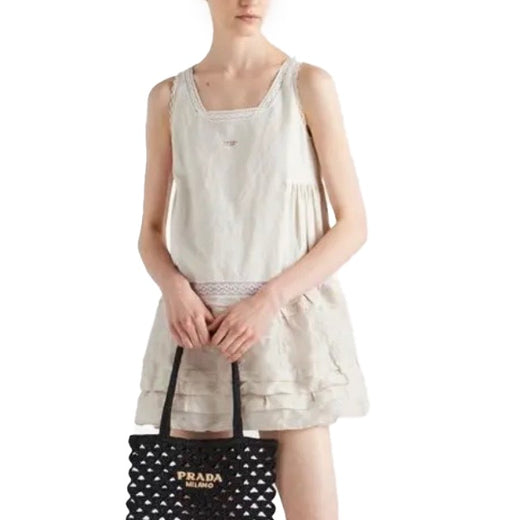 Prada Cream/Beige Linen Dress
