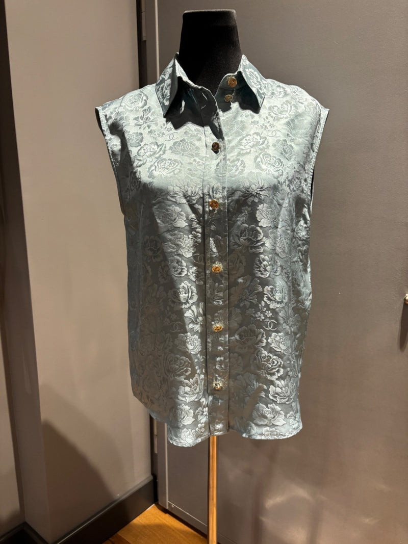 Chanel Silk Sleeveless Shirt