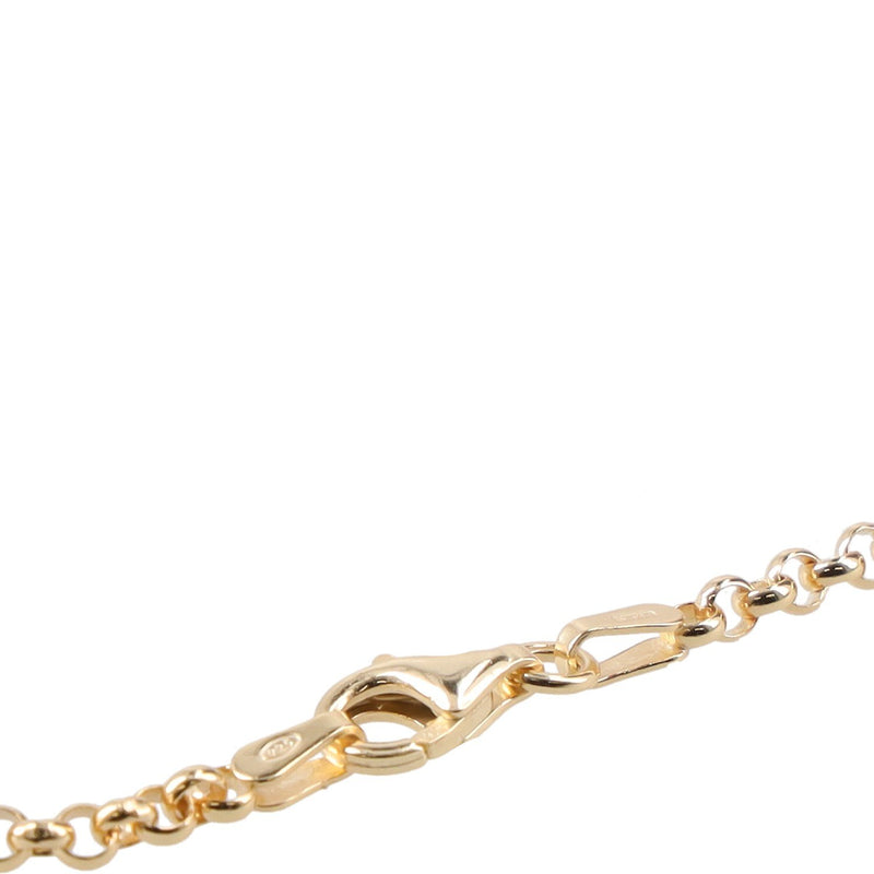 Tilly Sveaas Small Double Gold Plated Heart on Belcher Necklace