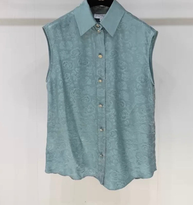 Chanel Silk Sleeveless Shirt
