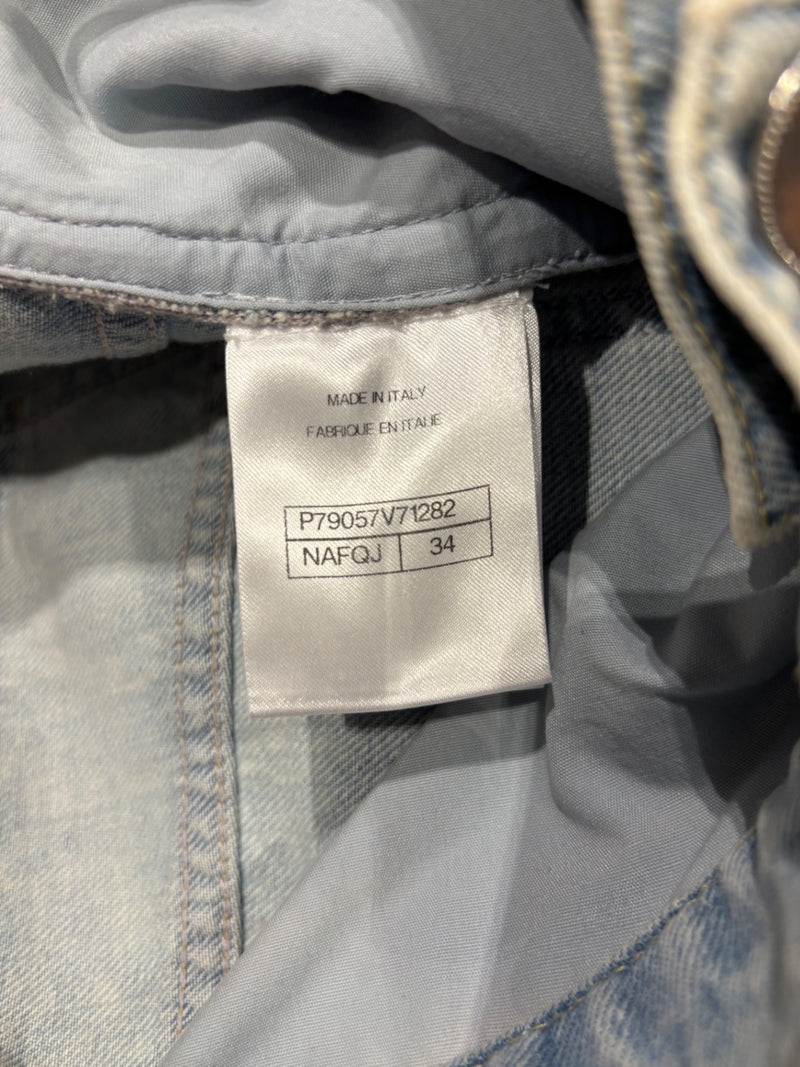 Chanel Light blue Denim Jeans FR 34